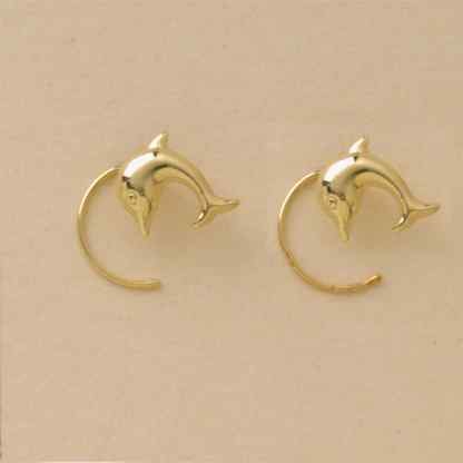 GPC DOLPHIN CURLY NOSE STUD