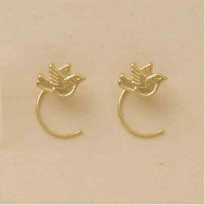 GPC DOVE CURLY NOSE STUDS