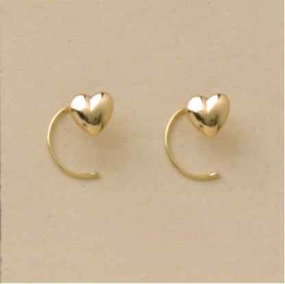 GPC POLISHED HEART NOSE STUD