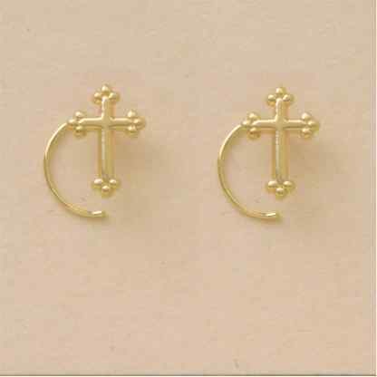 GPC GOTHIC CROSS NOSE STUD