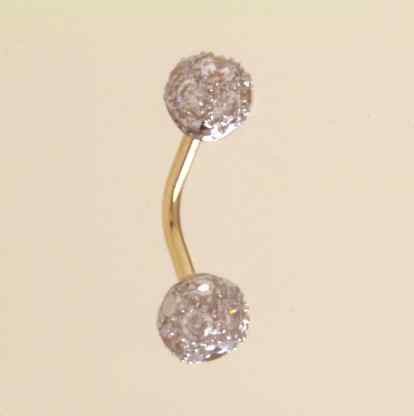 GPC 8mm CZ/7mm CZ BEADS BANANABELL