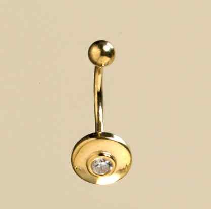 GPC 4mm CZ IN 10mm DISC BANANABELL     -