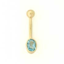 18ct BLUE TOPAZ BANANABELL