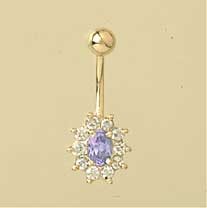 GPC PURPLE/WHITE CZ OVAL CLUST BANANA ]=