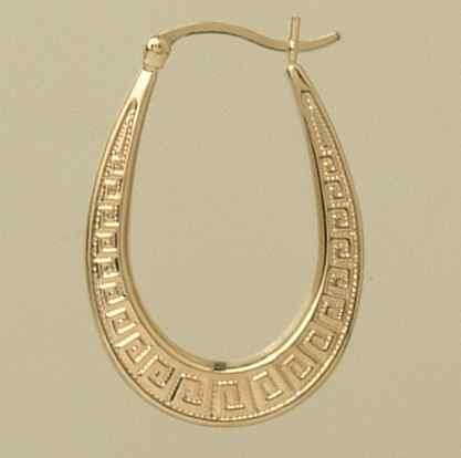 GPC 31mm U SHAPED GREEK KEY CREOLES