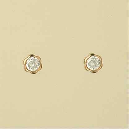 GPC CZ SET 7MM FLOWER STUD             =