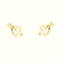 GPC ANDRALOK ARROW THRU HEART STUDS