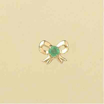 GPC ANDRALOK EMERALD BOW STUDS