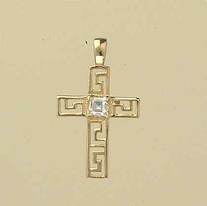 GPC 19x14mm CZ FANCY CROSS