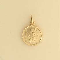 GPC 12mm D/C ST.CHRISTOPHER PENDANT    =