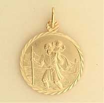 GPC 22mm D/C ST.CHRISTOPHER PENDANT    =