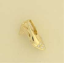 GPC CZ SET LADIES SHOE PENDANT         =