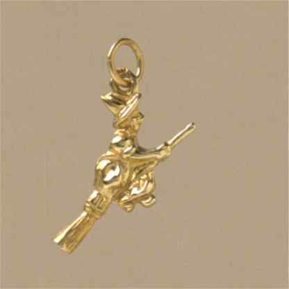 GPC WITCH ON BROOM CHARM               =