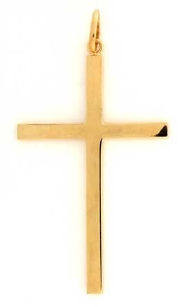 GPC 58x36x4mm  PLAIN SOLID CROSS       =