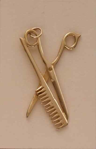 GPC LARGE SCISSORS/COMB PENDANT        =