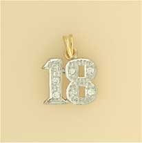 GPC 11mm CZ SET 18 PENDANT             =