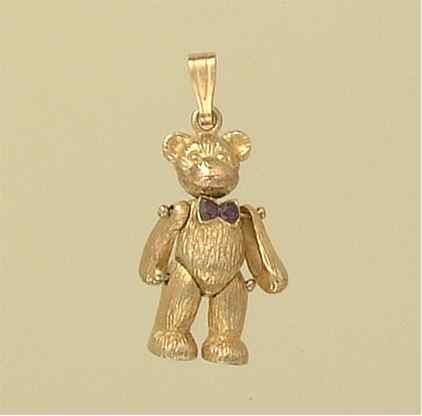 GPC MOVEABLE TEDDY/CRYSTAL BOWTIE