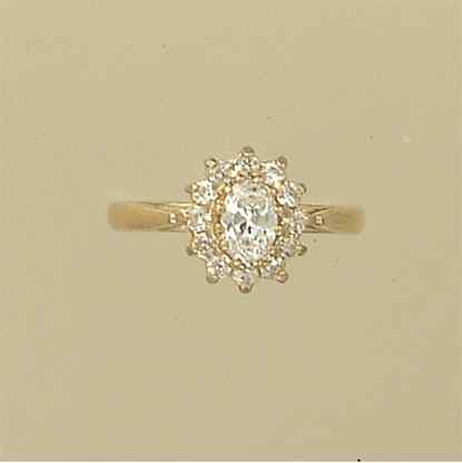 GPC CZ CLUSTER RING