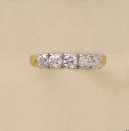 GPC CZ 5 ST ETERNITY RING              =