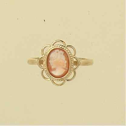 GPC 8x6mm OVAL CAMEO RING              =