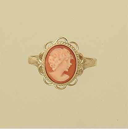 GPC 10X8mm TWIST WIRE EDGE CAMEO RING  =