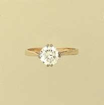 GPC 6mm CZ SOLITAIRE RING              =