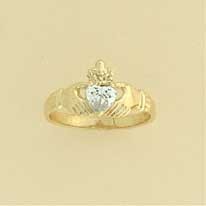 GPC CZ CLADDAGH RING