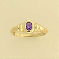 9ct AMETHYST RING
