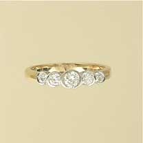 GPC 5 STONE RUB SET CZ RING            =