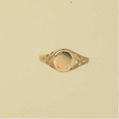 GPC OVAL TOP CUTOUT SHANK BABY RING