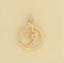GPC 14mm VIRGO ZODIAC PENDANT          =