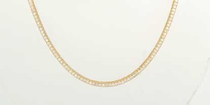 GPC SQUARE CZ TENNIS NECKLACE