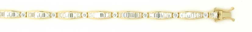 GPC BAGETTE CZ TENNIS BRACELET