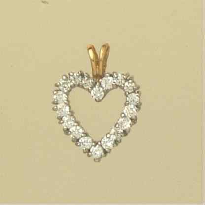 GPC CZ OPEN HEART PENDANT              =