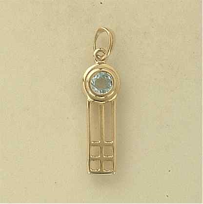 GPC BLUE TOPAZ RM STYLE PENDANT