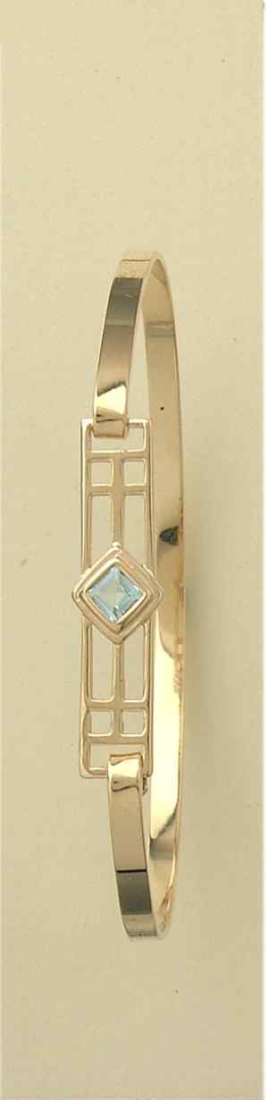 GPC SQ.BLUE TOPAZ RM STYLE CLIP BANGLE