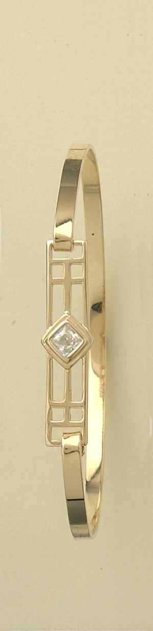 GPC SQ. CZ RM STYLE CLIP BANGLE