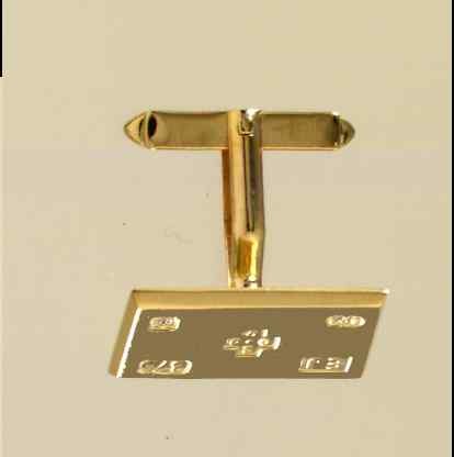 GPC 20x12mm RECT MILLENIUM CUFFLINKS