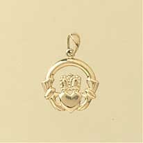 GPC SMALL CAST CLADDAGH PENDANT        =