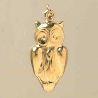 GPC LARGE HOLLOW OWL PENDANT           =