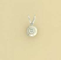 9ct WHITE 10pt DIAMOND PENDANT