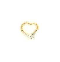 9ct 1pt DIAMOND SET TIF HEART