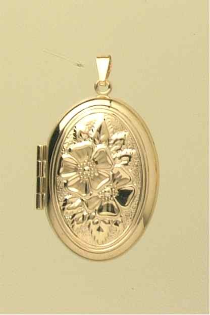 GPC LOCKET FLORAL BOUQUET PATTERN      =