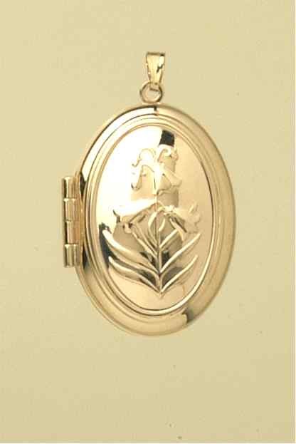 GPC LOCKET FLORAL BLUEBELLS            =