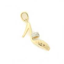 9ct DIAMOND SET FANCY MULE SHOE        =