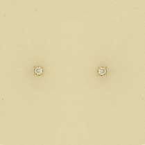 9ct 10pt DIAMOND CLAW SET STUDS       1Q