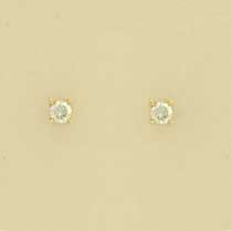 9ct 25pt DIAMOND CLAW SET STUDS       1Q