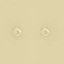 9ct 30pt DIAMOND CLAW SET STUDS       1Q