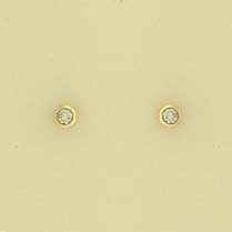 9ct 5pt DIAMOND RUBSET STUDS
