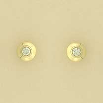 9ct 15pt DIAMOND DOMED STUDS